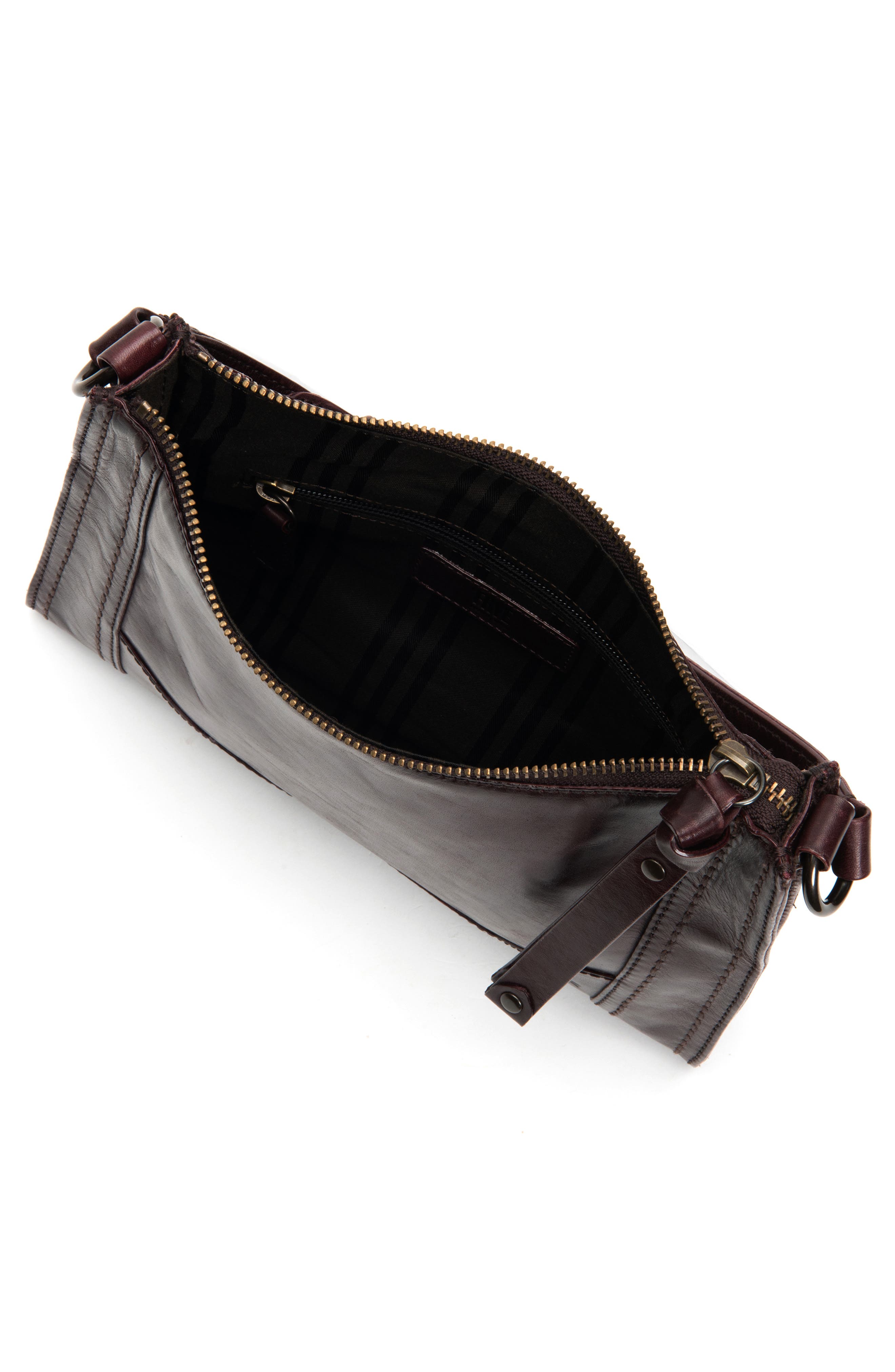 Melissa Leather Crossbody Bag, Alternate, color, MERLOT