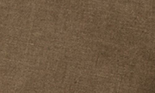 Mango Slim Fit Flat Front Linen Bermuda Chino Shorts In Brown