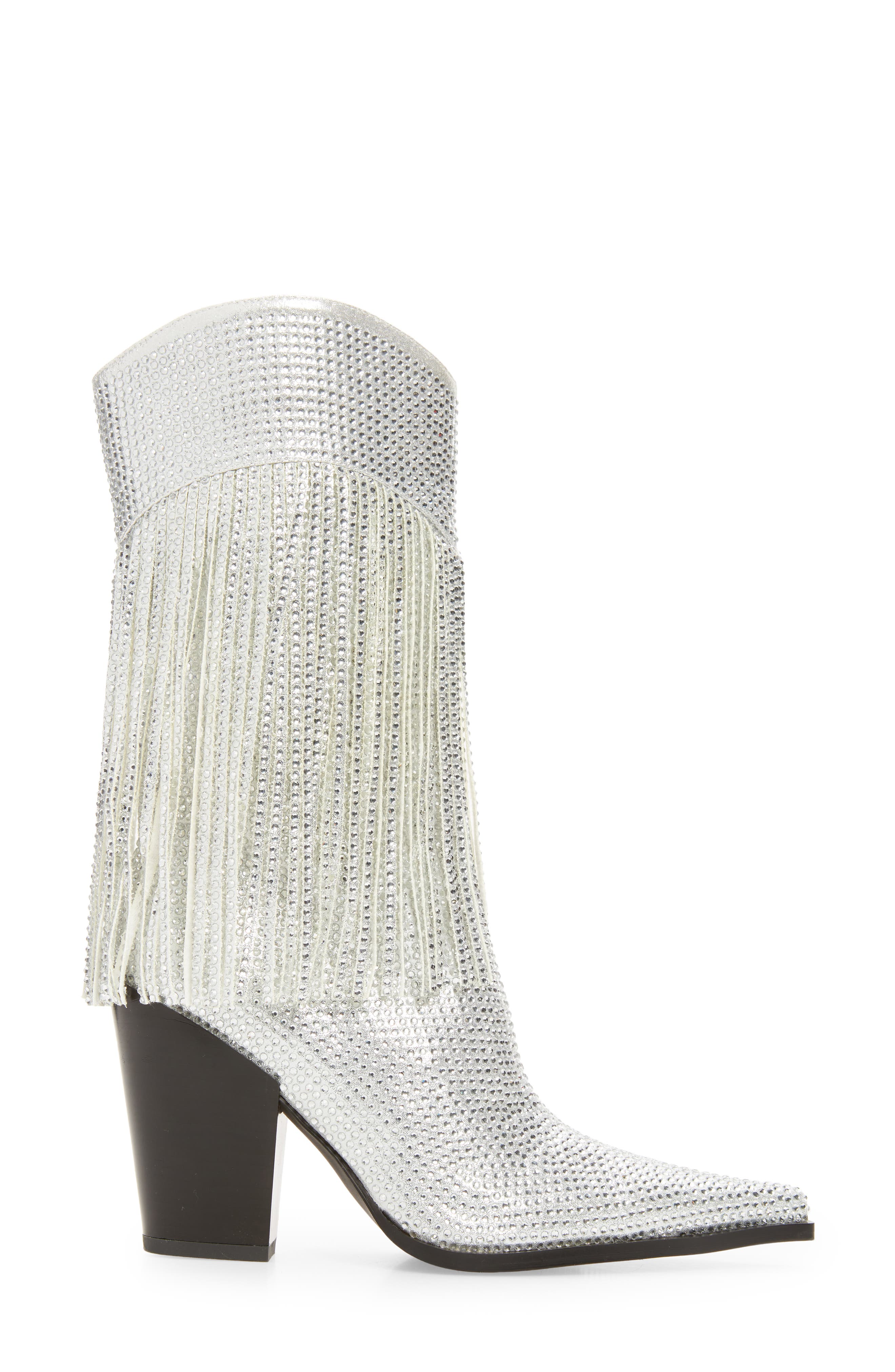 AZALEA WANG Blythe Pointed Toe Western Boot, Alternate, color, 