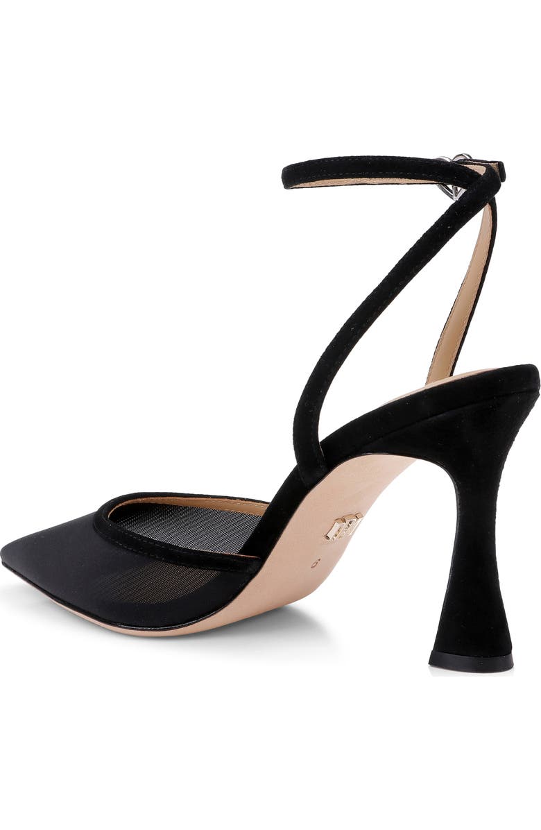 Badgley Mischka Collection Yordan Ankle Strap Pump, Alternate, color, Black Suede