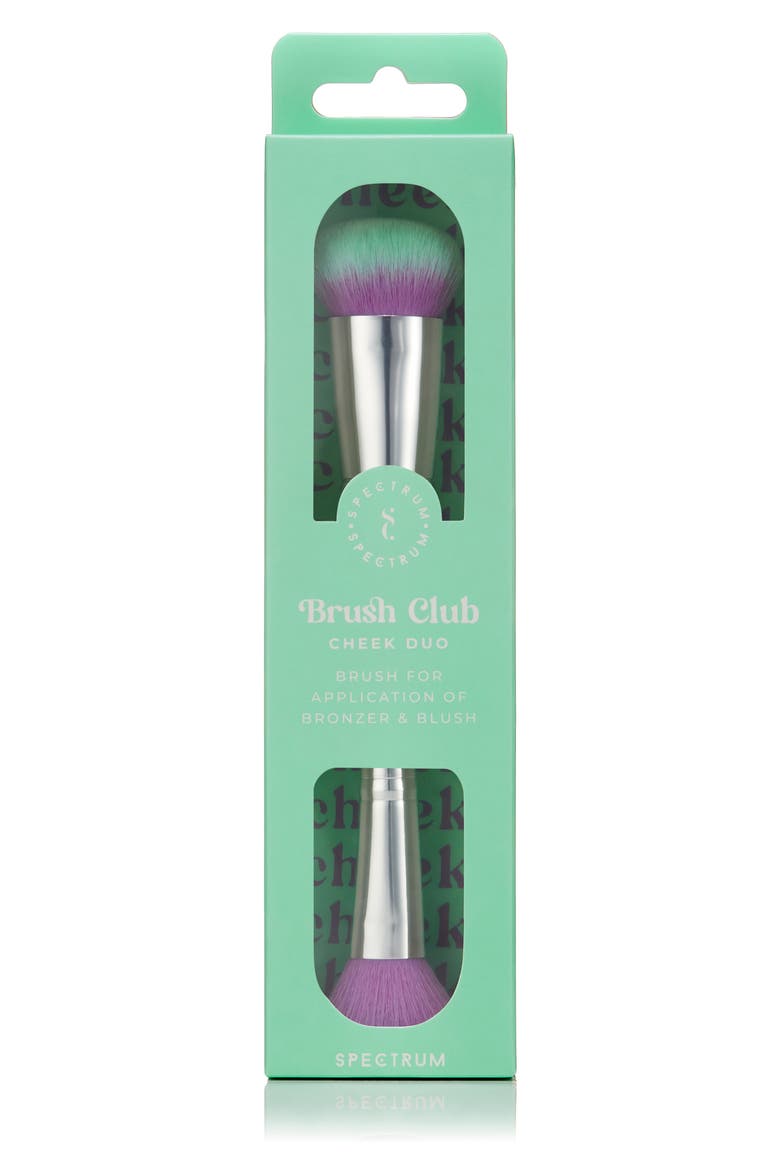Brush Club Cheek Duo Brush, Alternate, color, GREEN