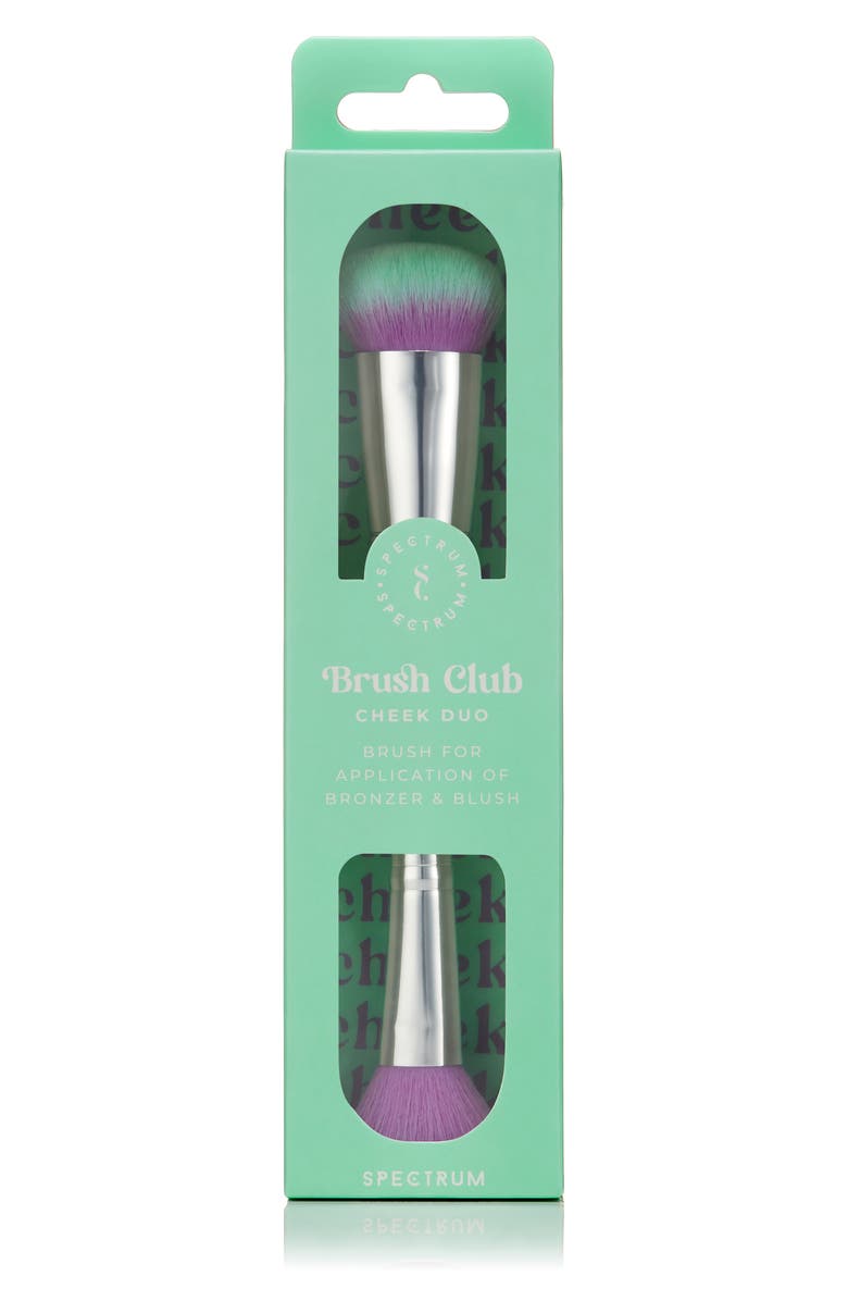 SPECTRUM Brush Club Cheek Duo Brush, Alternate, color, Green