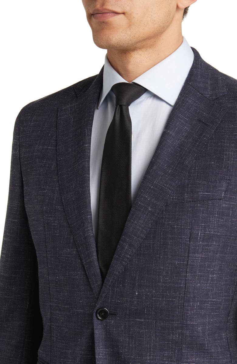 BOSS Huge/Genius Stretch Virgin Wool & Linen Suit, Alternate, color,