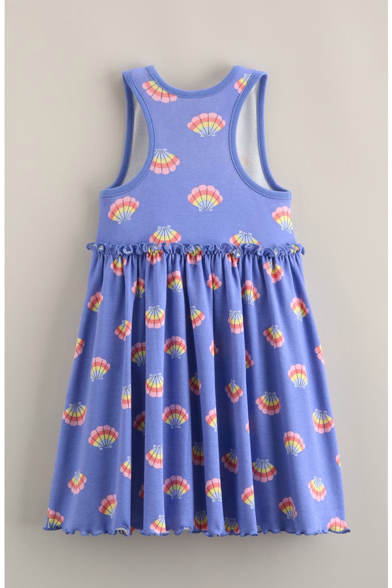 Kids' Print Racerback Dress, Alternate, color, BLUE PERSIA RAINBOW SEASHELLS