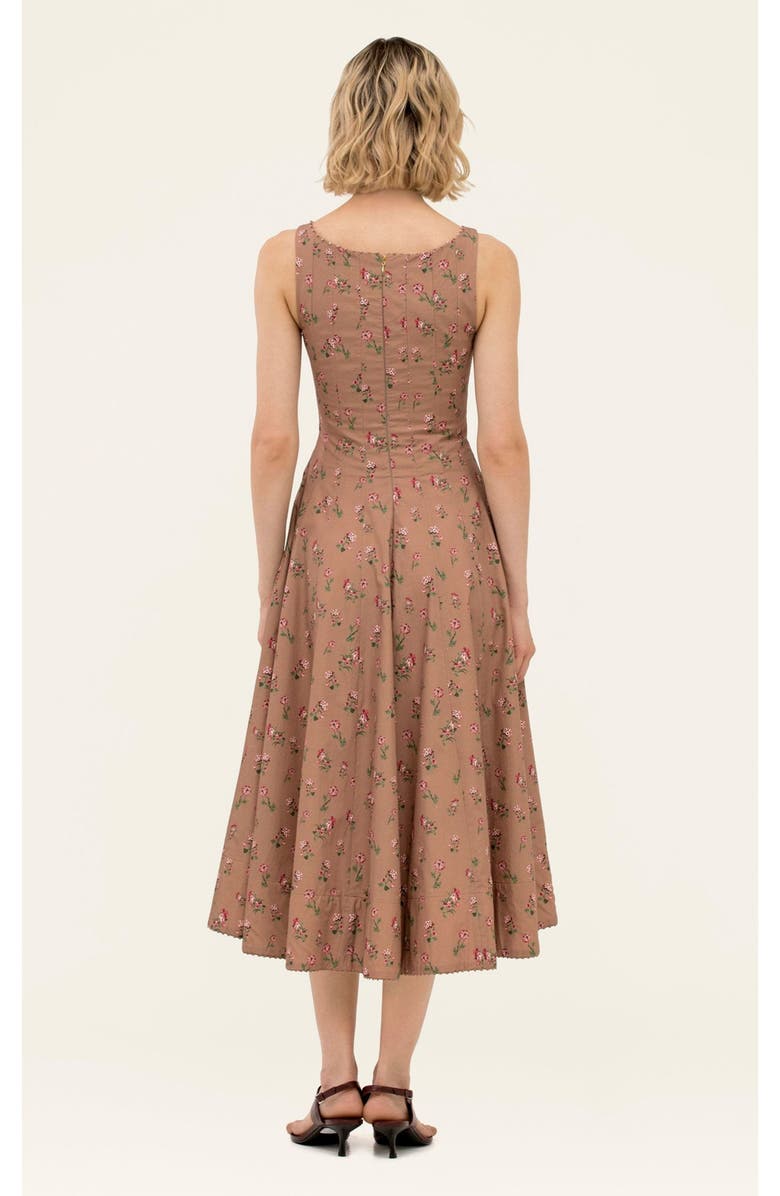 Agua by Agua Bendita Frontera Quebrada Midi Dress, Alternate, color, Multi