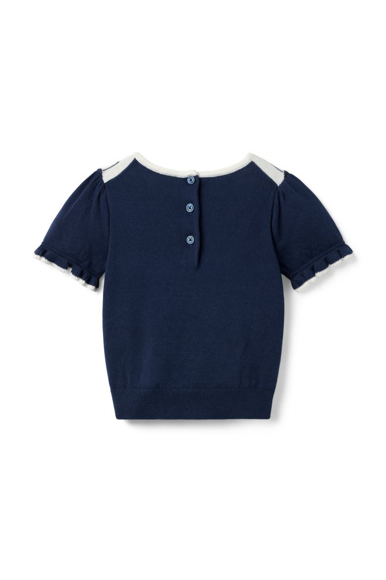 The Collar Sweater Top, Alternate, color, Blue