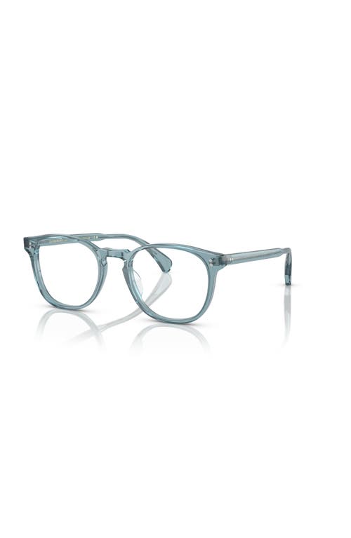 Oliver Peoples 51mm Round Optical Glasses In Blue