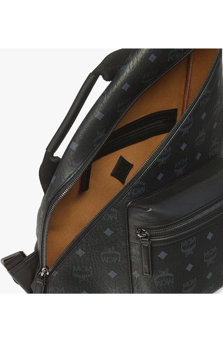 MCM Medium Aren Sling in Visetos, Alternate, color, Bk