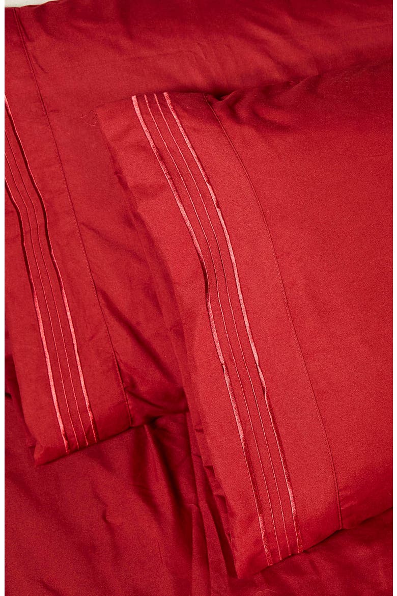 1800 Thread Count Standard Pillowcase - Set of 2, Main, color, BURGUNDY