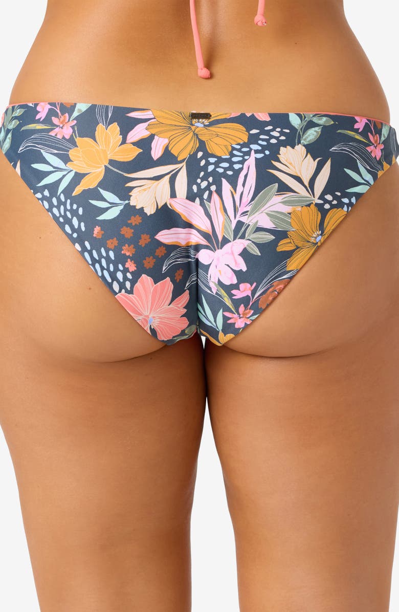 O'Neill Mila Reversible Hipster Bikini Bottoms, Alternate, color, Slate