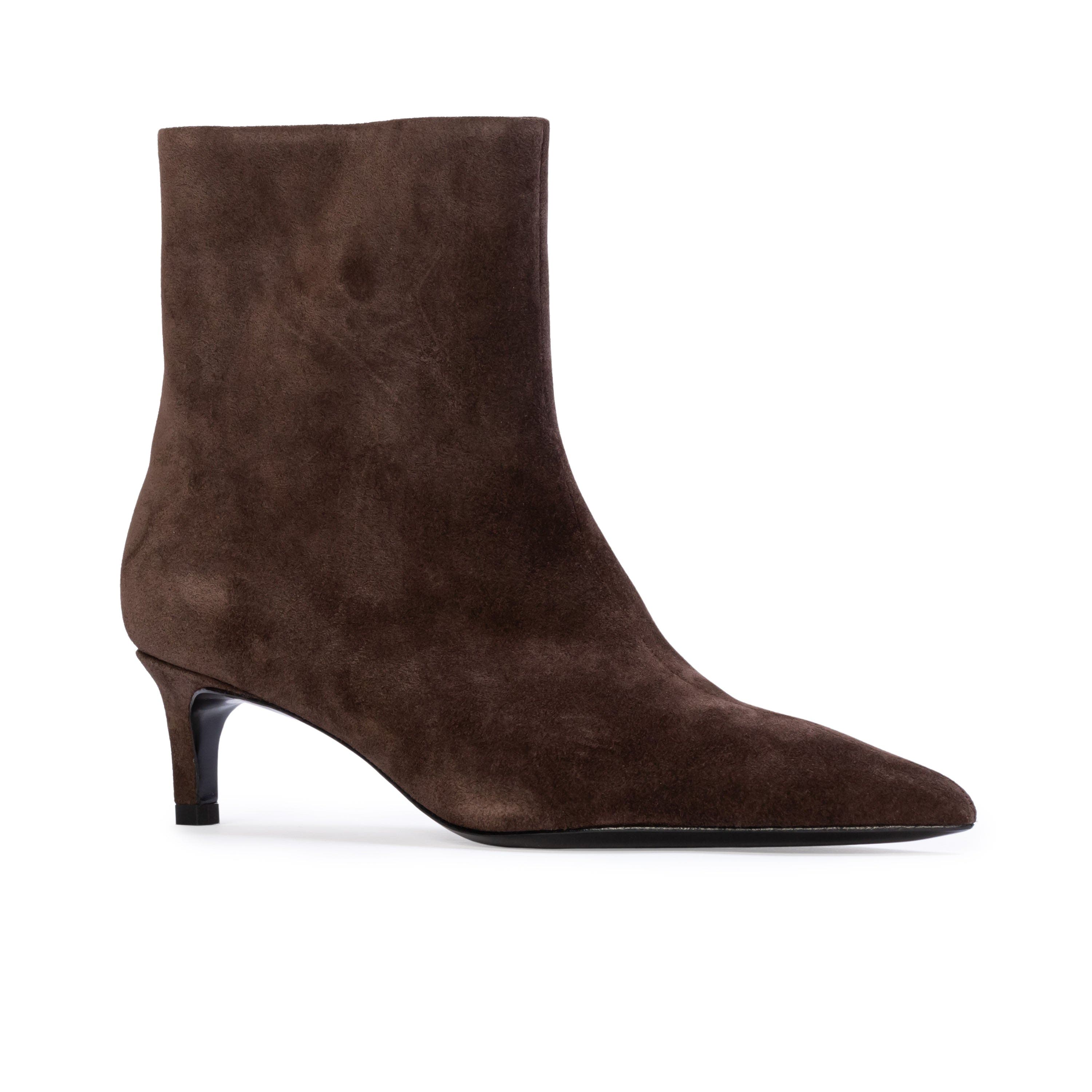 Trina 50 Suede Boot, Alternate, color, Dark Brown Suede