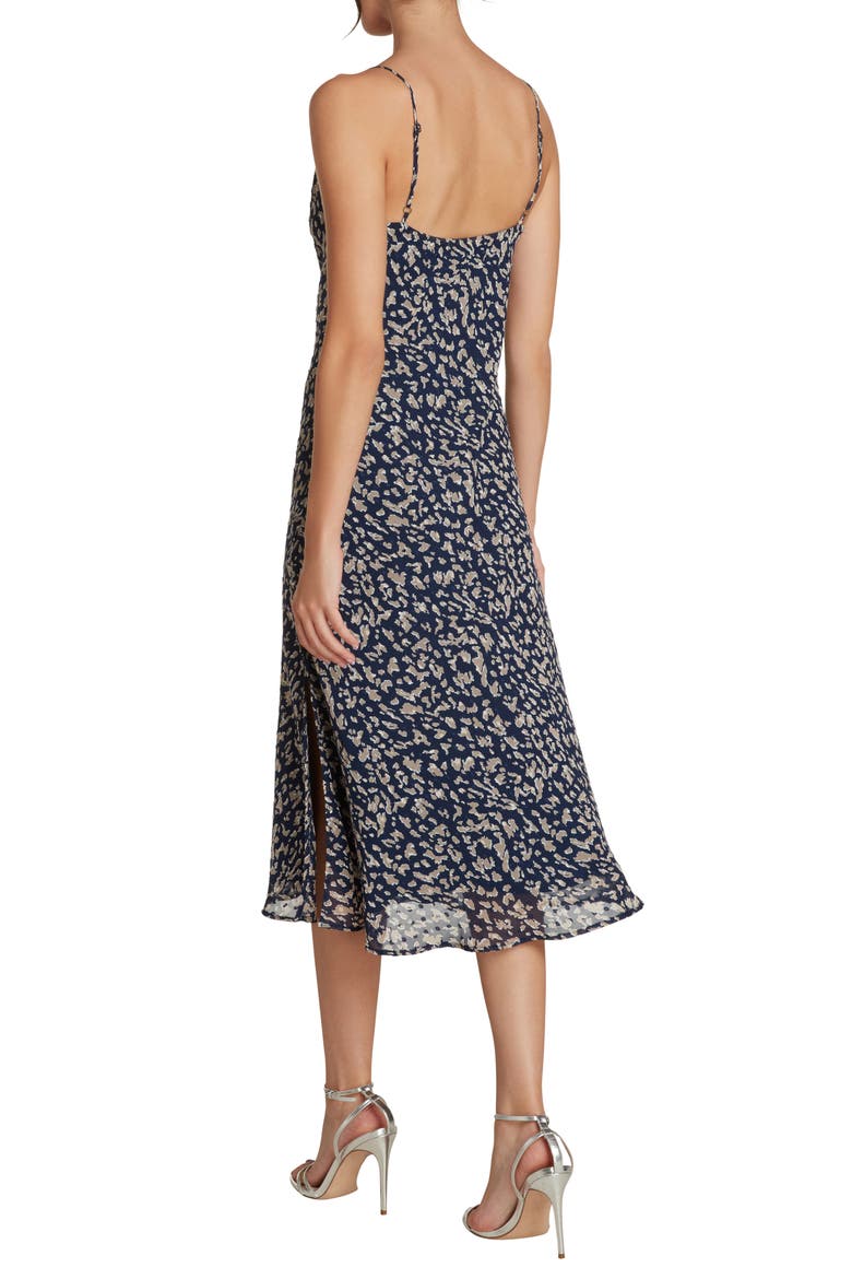 Amelie Animal Print Minidress, Alternate, color, MIDNIGHT
