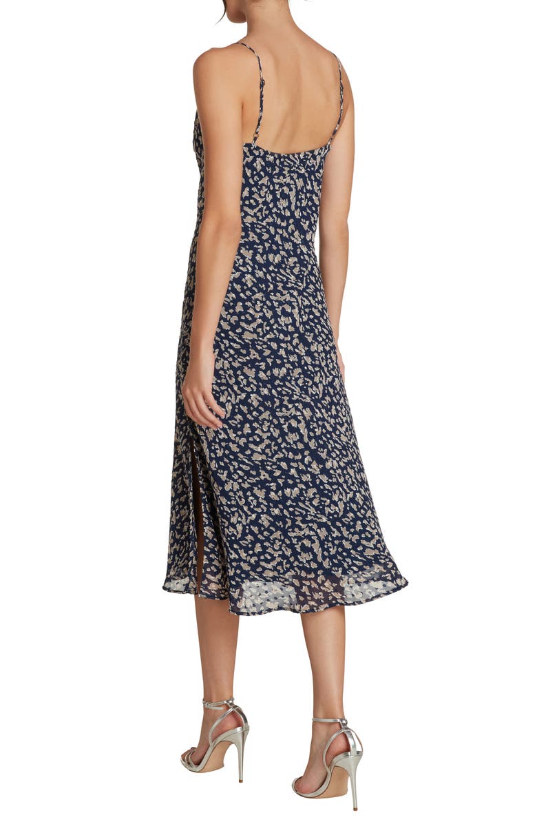 Willow Amelie Animal Print Minidress, Alternate, color, Midnight