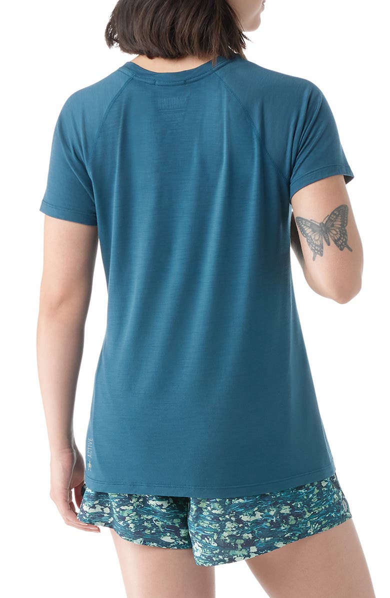 Smartwool Active Ultralite T-Shirt, Alternate, color, Twilight Blue