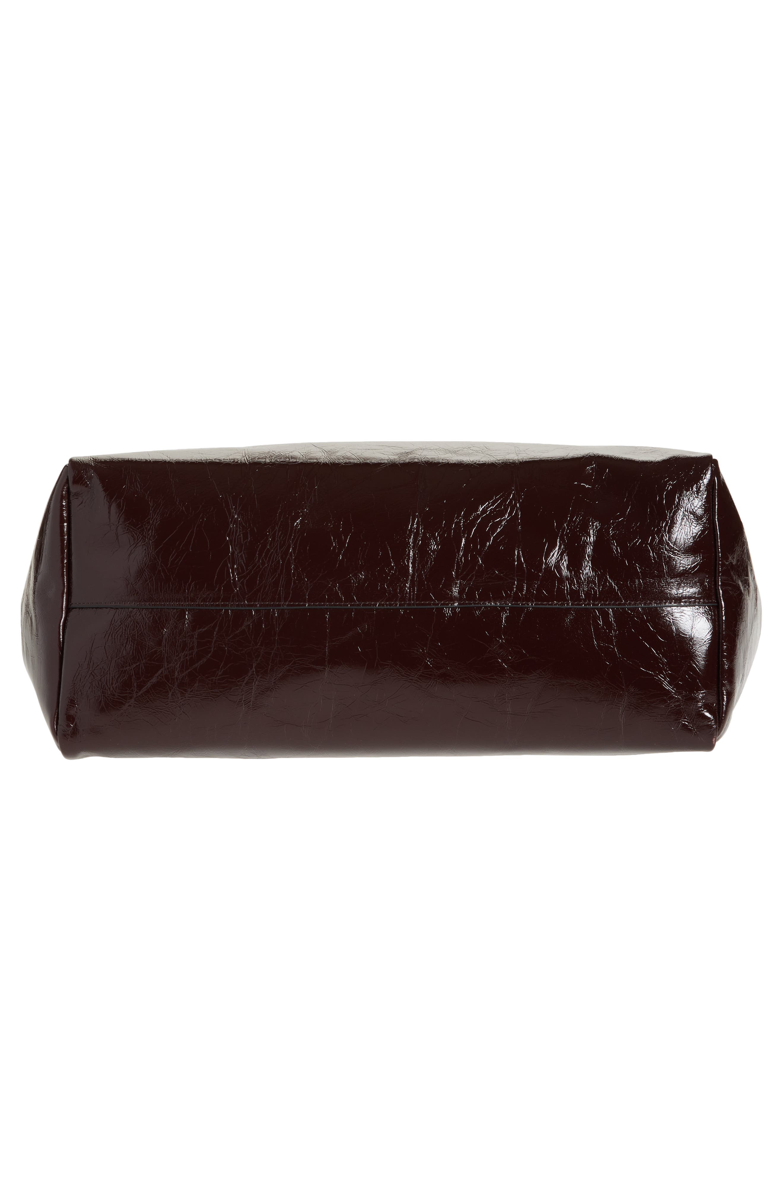 AllSaints Izzy Patent Leather Tote, Alternate, color, 