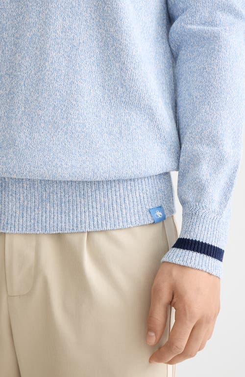 Scotch & Soda Men's Long Sleeve Melange Crewneck Sweater In Blue