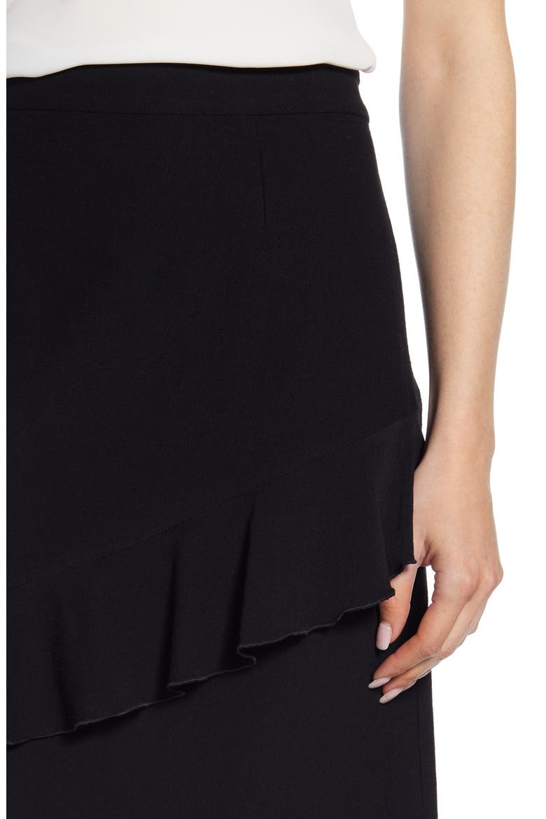 Ruffle Skirt, Alternate, color, BLACK