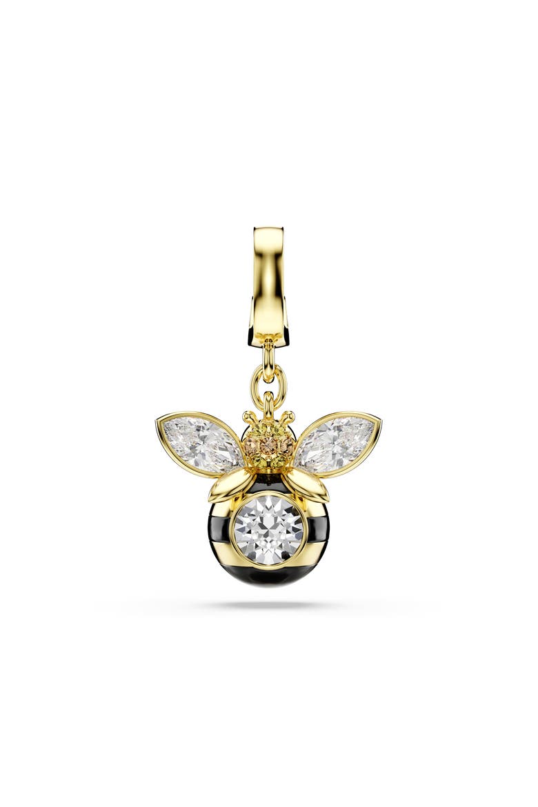 Idyllia Crystal Bee Charm, Main, color, GOLD/ MULTI