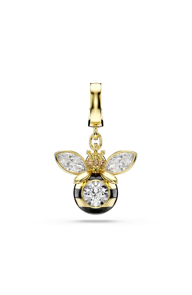 Swarovski Idyllia Crystal Bee Charm, Main, color, Gold/ Multi