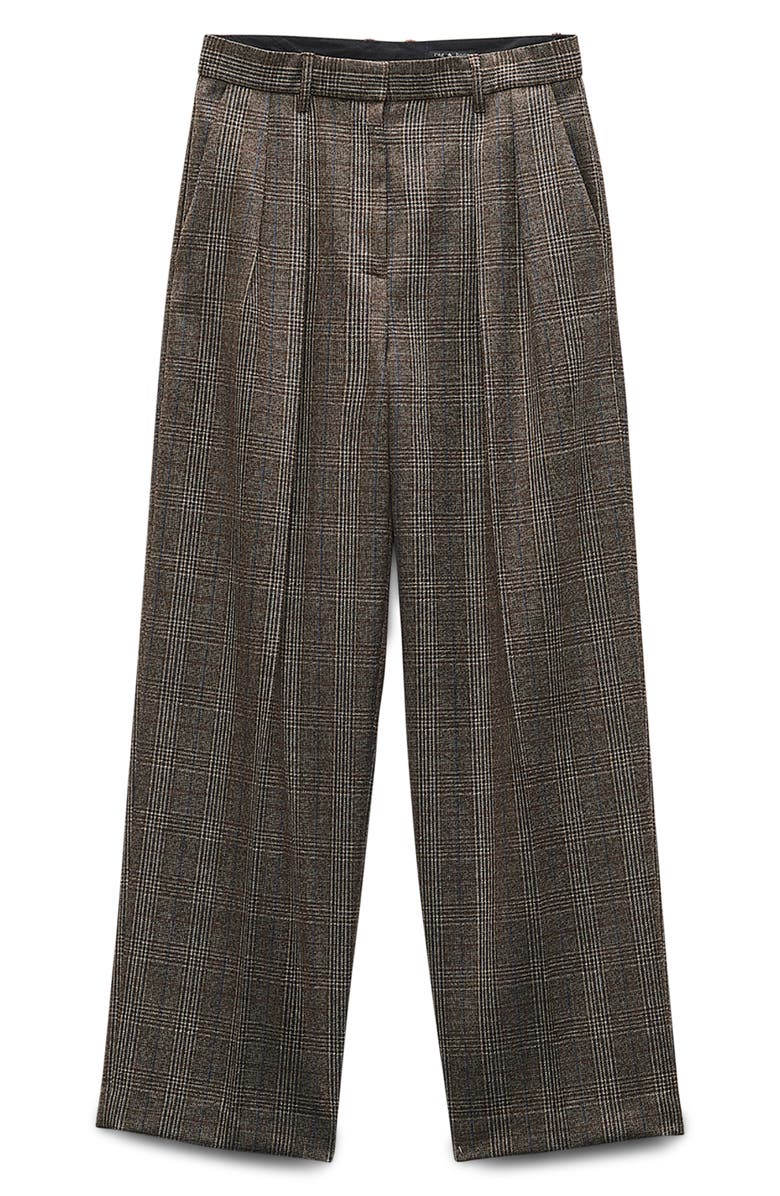 rag & bone Francine Plaid Virgin Wool Pants, Alternate, color,