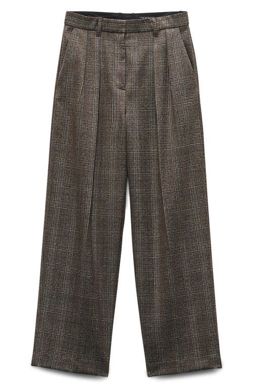 Rag & Bone Francine Plaid Virgin Wool Pants In Gray