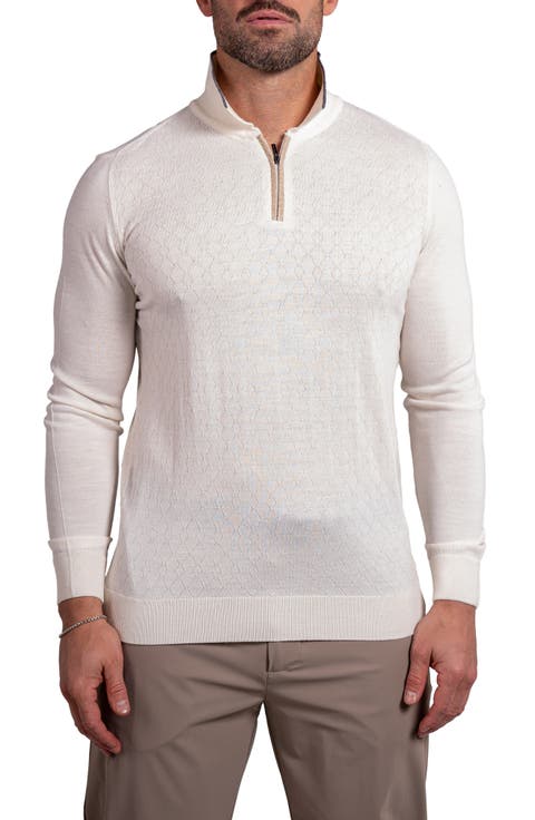 Knitted Passion Merino Wool Quarter Zip Sweater