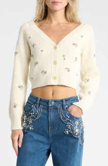 Novah Embellished Rib Cardigan