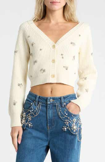 Novah Embellished Rib Cardigan