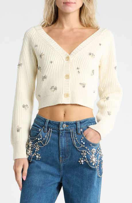 Novah Embellished Rib Cardigan