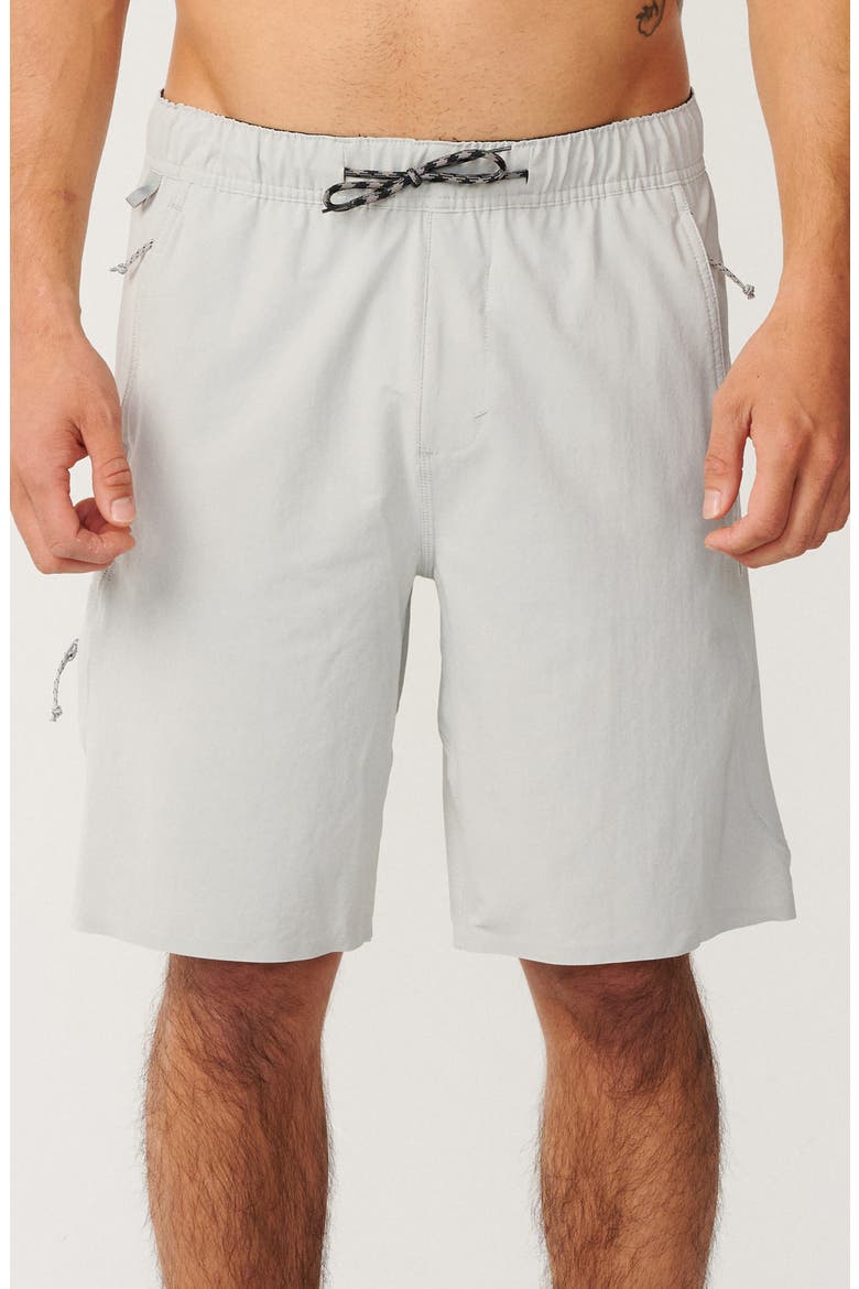 Boardwalk Tie Waist Shorts, Alternate, color, STORM GREY