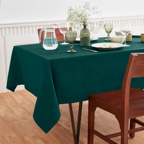 Cotton Linen Plain Tablecloth - Dru