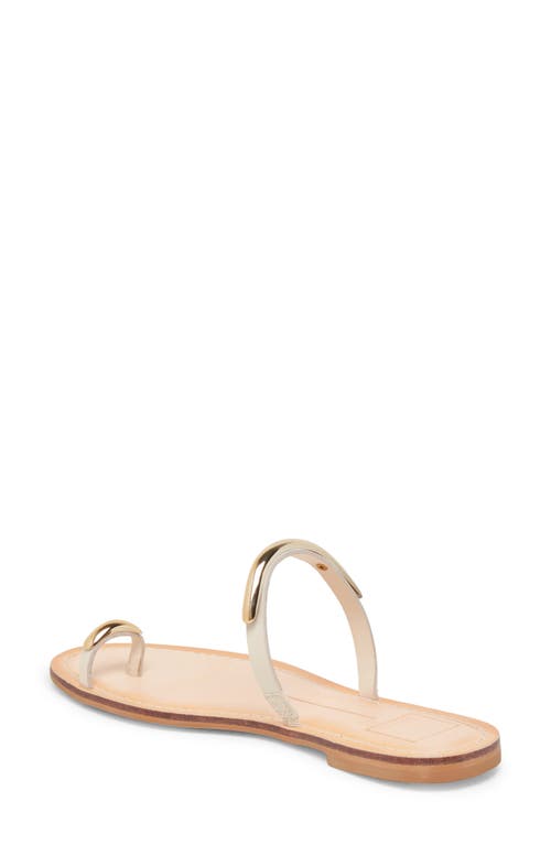 Dolce Vita Wink Slide Sandal In Bone Leather