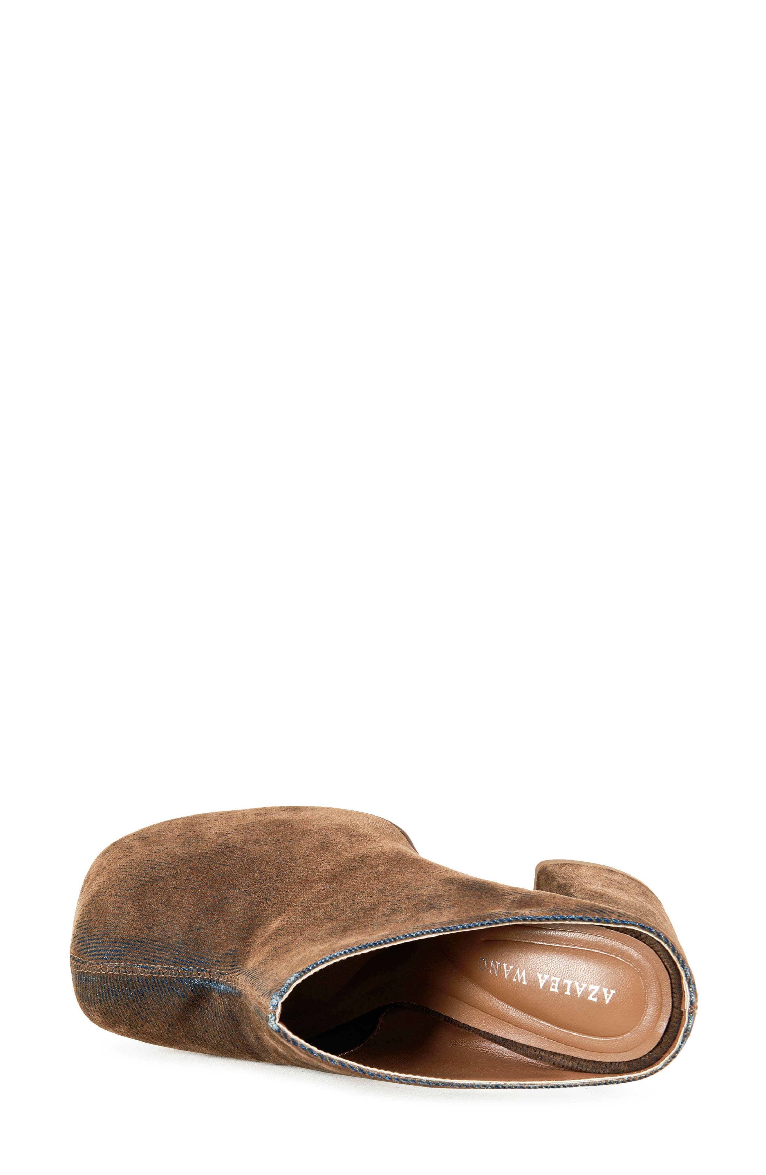 AZALEA WANG Florea Block Heel Clog, Alternate, color, Brown