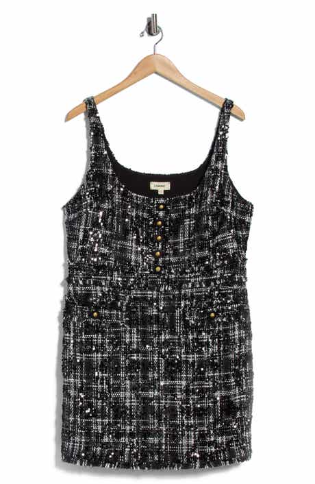 Valli Sequin Tweed Minidress