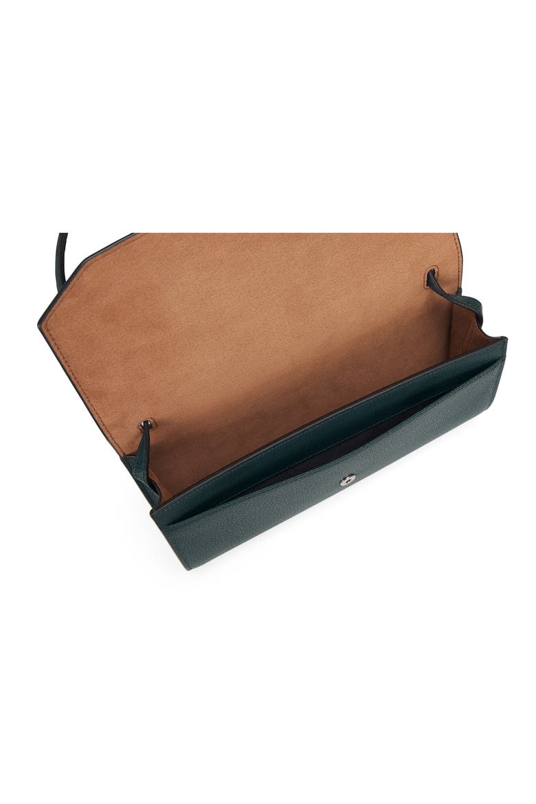 Mandy Leather Crossbody Wallet, Alternate, color, DARK GREEN