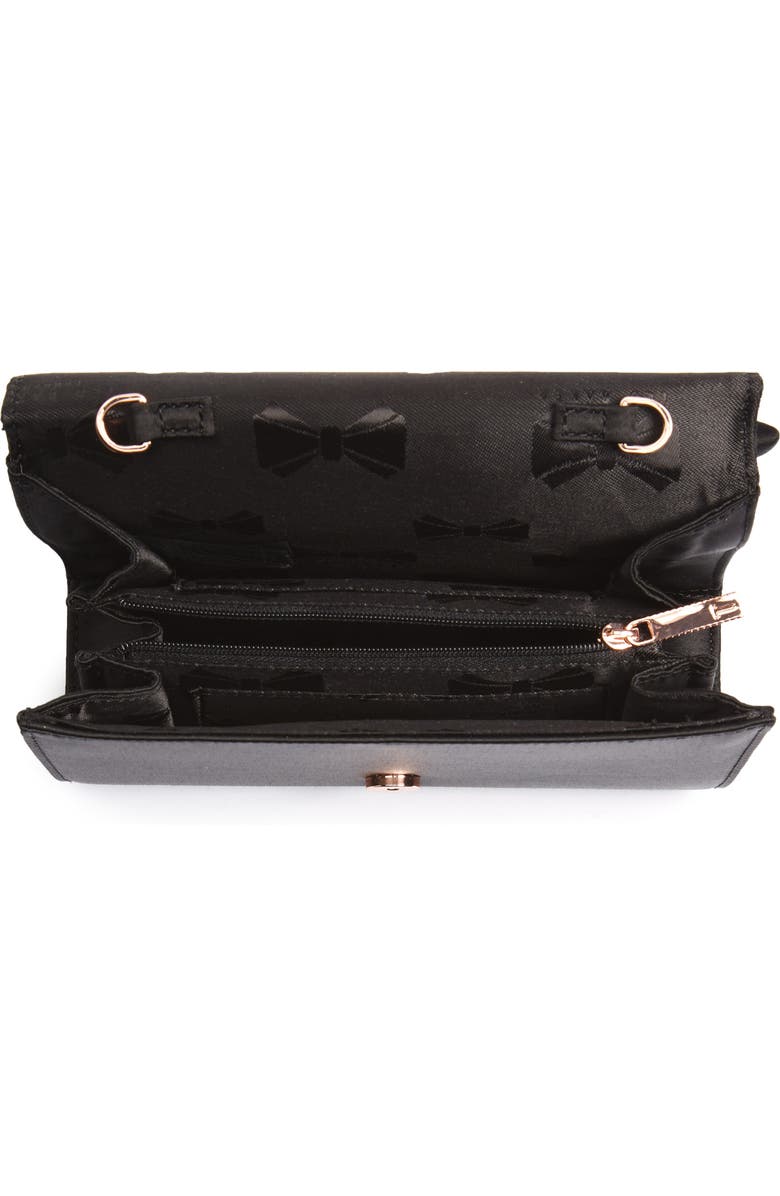 Ted Baker London Fefee Satin Knotted Bow Clutch, Alternate, color,
