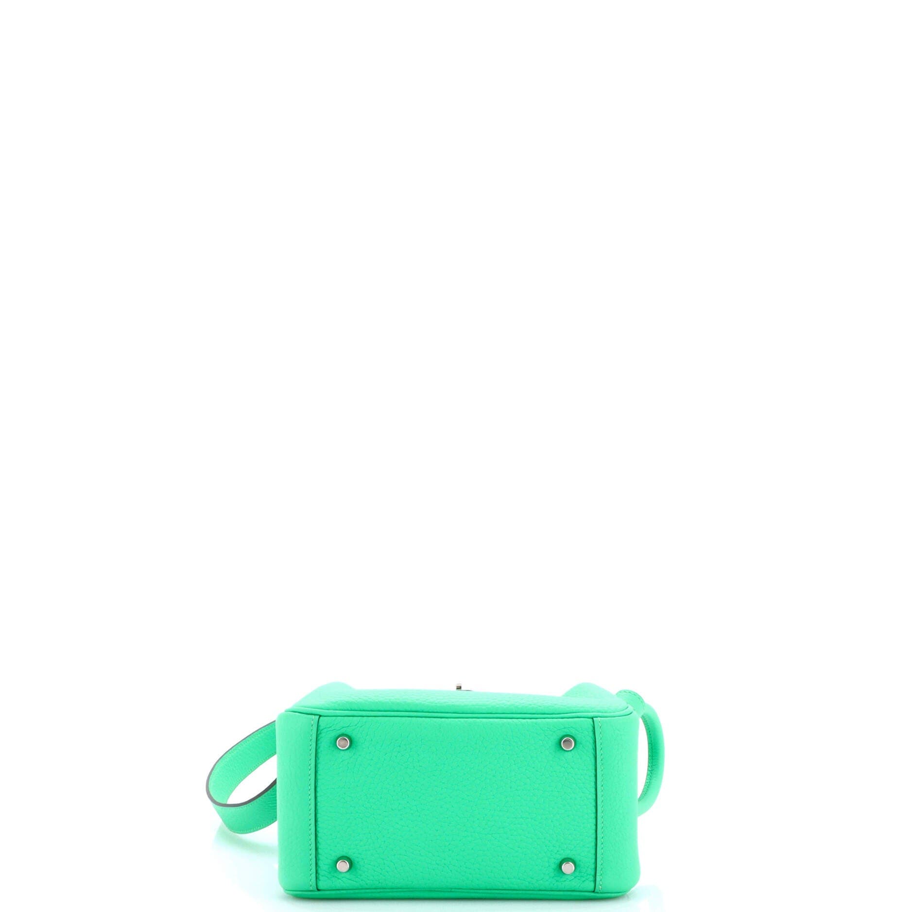 Pre-Owned Hermes Lindy Bag Clemence Mini, Alternate, color, Vert Comics