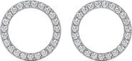 Bliss Diamond 1/4Ct Circle Diamond Earrings in White, Yellow, or Gold Lab Grown