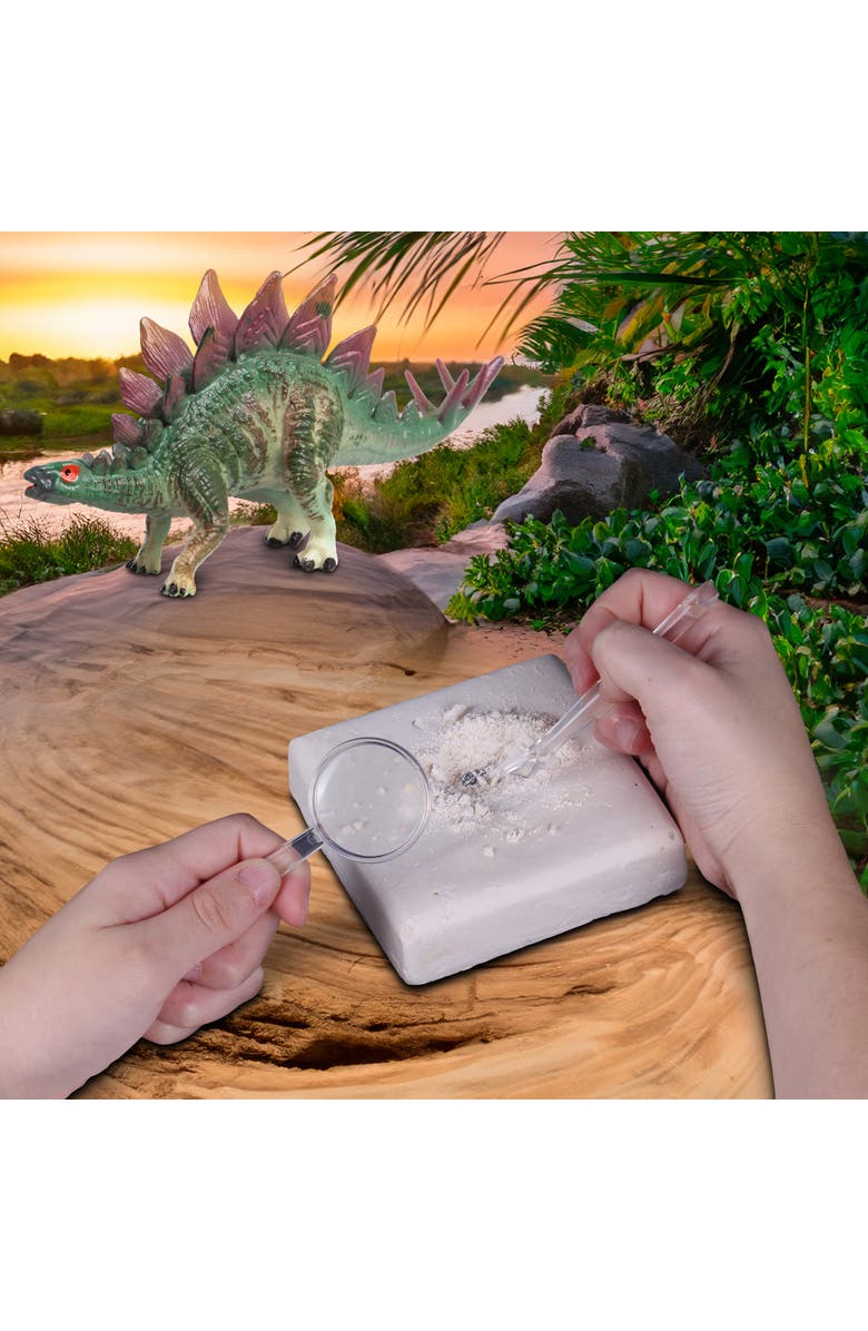 WowWorld Dino Dig Stegosaurus Skeleton Excavation Kit, Ages 6+, Alternate, color, Multicolored