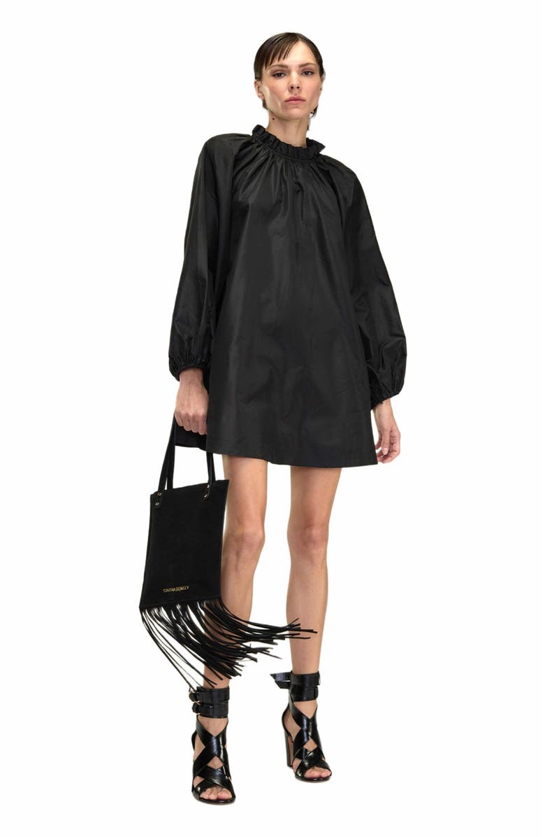 Cynthia Rowley Second Nature Silk Taffeta Dress, Alternate, color, 