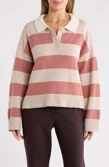 Sanctuary Stripe Rugby Polo Sweater