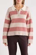 Sanctuary Stripe Rugby Polo Sweater
