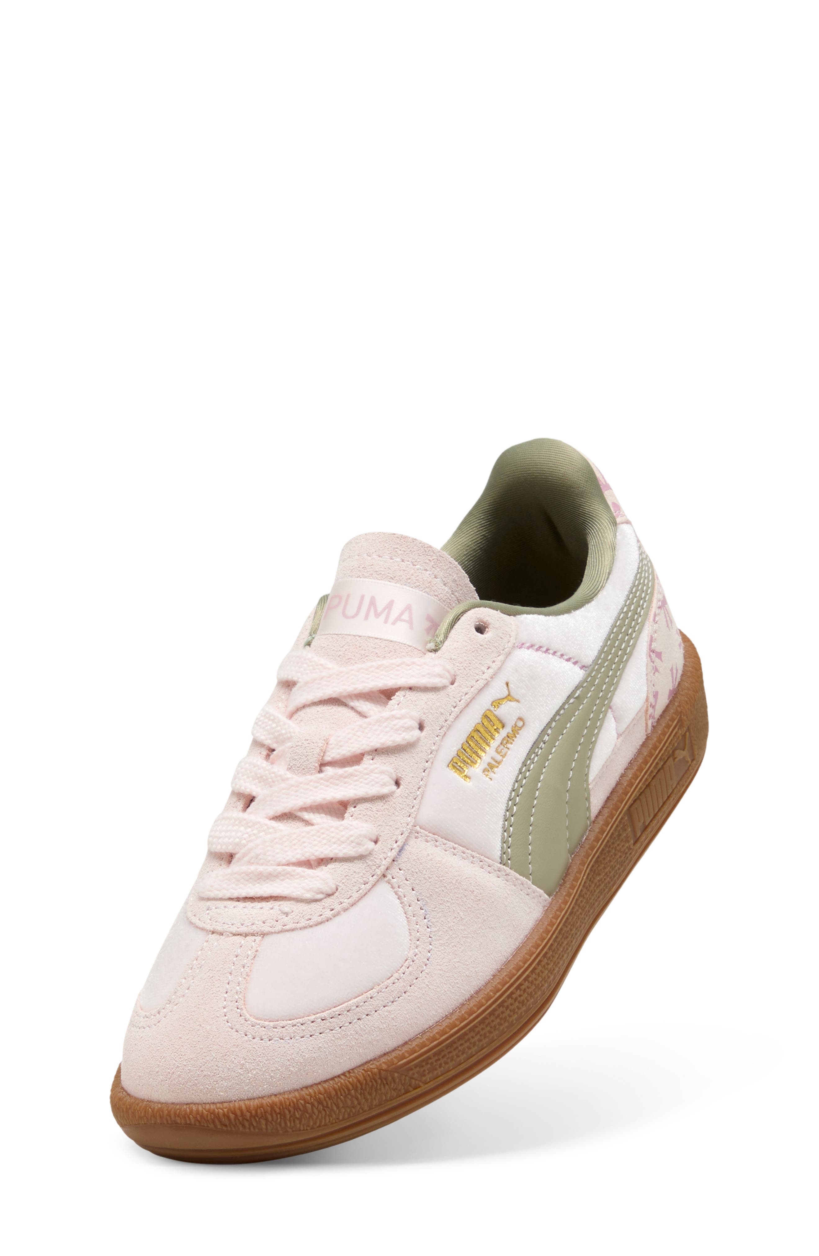 PUMA Kids' Palermo Sneaker, Alternate, color, Jasmine Flower-Lux Army