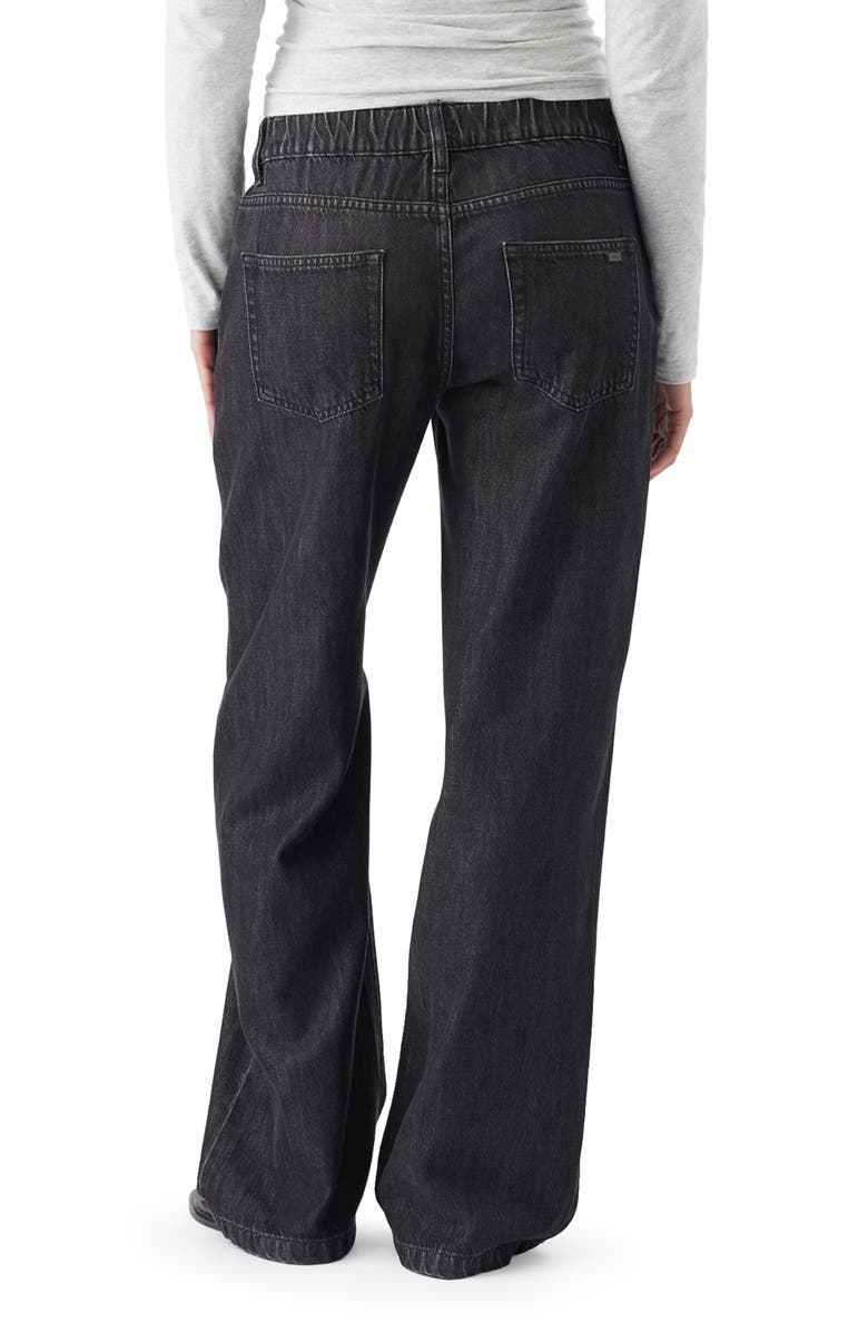 Ripe Maternity Billie Elastic Wide Leg Maternity Jeans, Alternate, color, Black