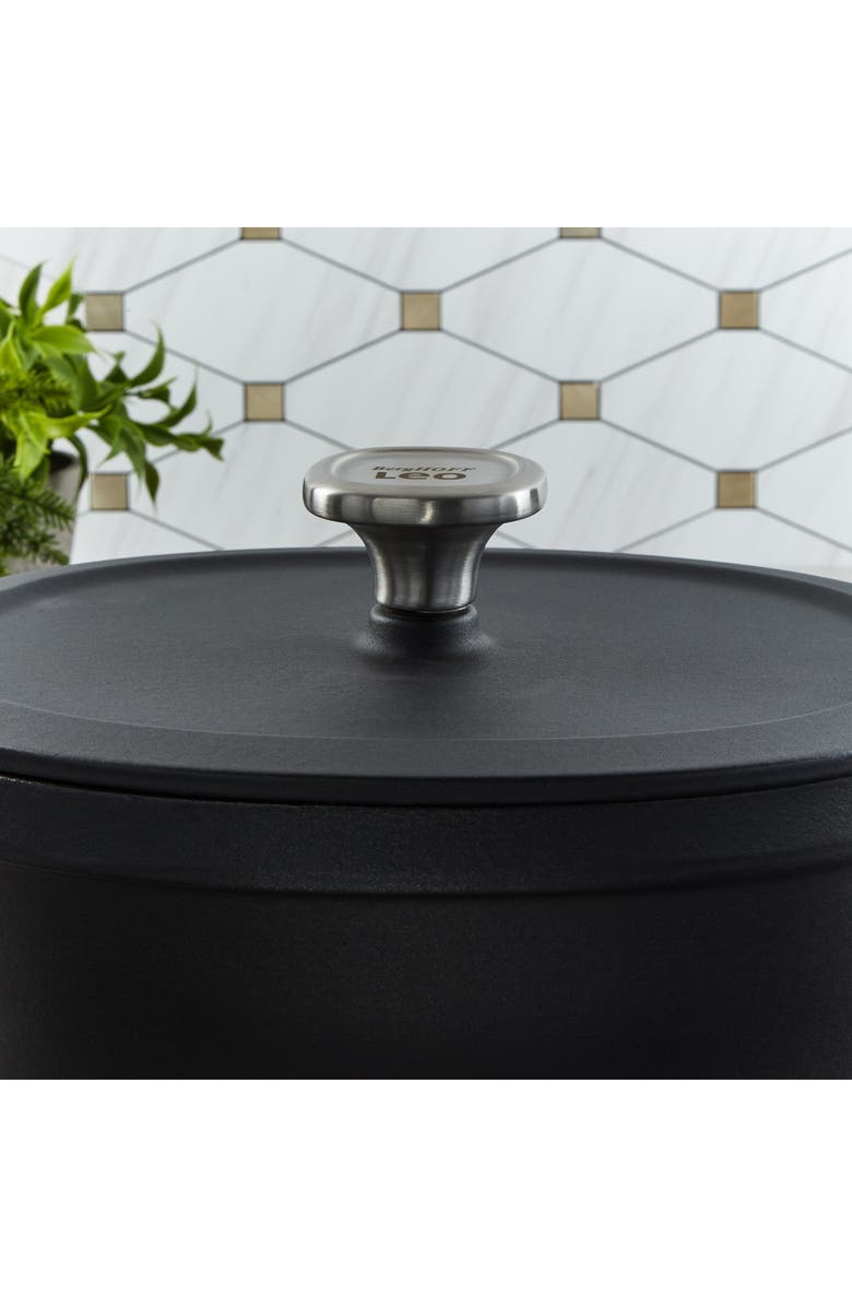 BergHOFF Leo Graphite Enameled Cast Iron Stockpot, Alternate, color, Black