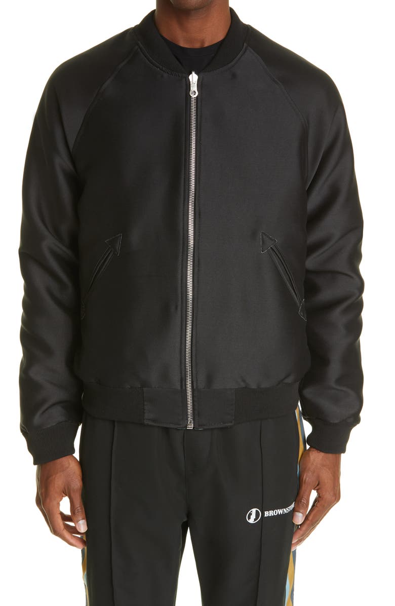 Brownstone Reversible Sukajan Bomber Jacket, Alternate, color,