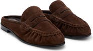 MANGO Backless Leather Loafer