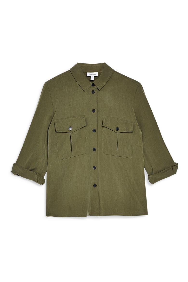 Kate Utility Shirt, Alternate, color, OLIVE