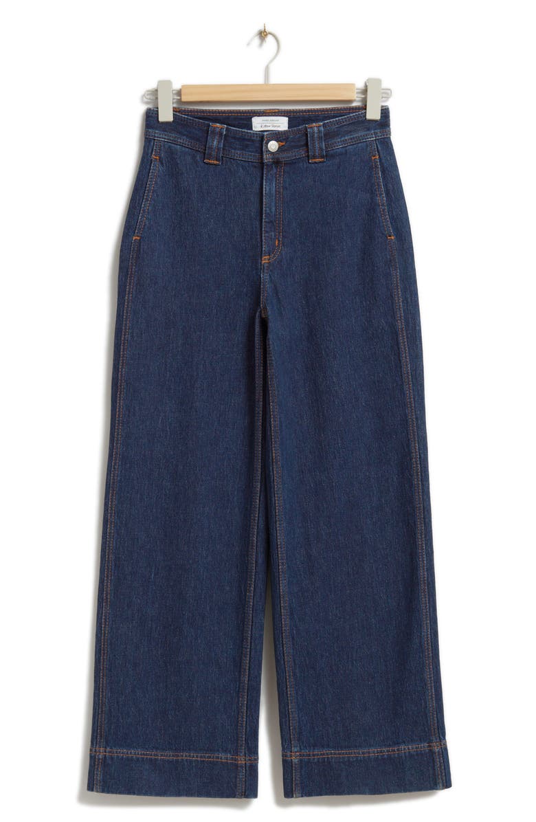 & Other Stories Wide Leg Jeans, Main, color, Blue