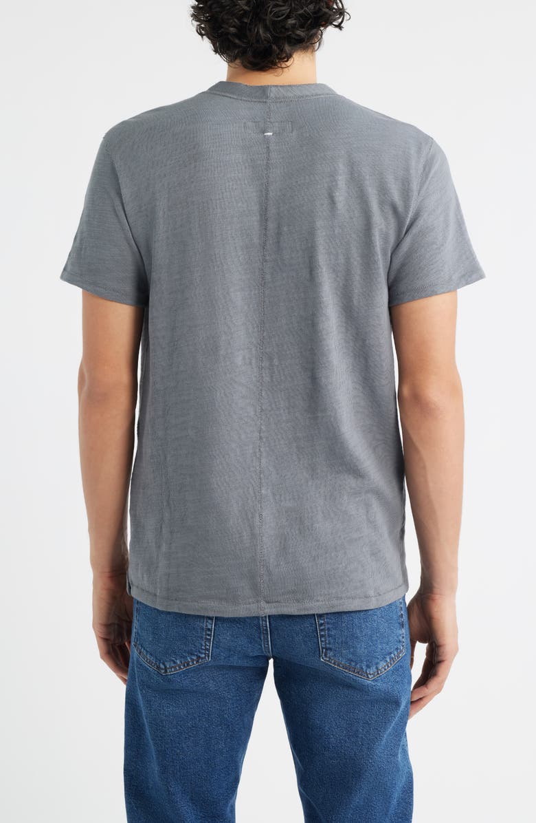 rag & bone Classic Short Sleeve Henley, Alternate, color, Slate Grey